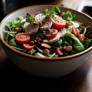 Vegetarian Bowl with Fresh Ingredients - Gourmet Meal