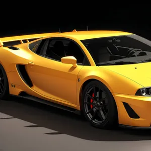 Speed Demon: Sleek Luxury Coupe in Action