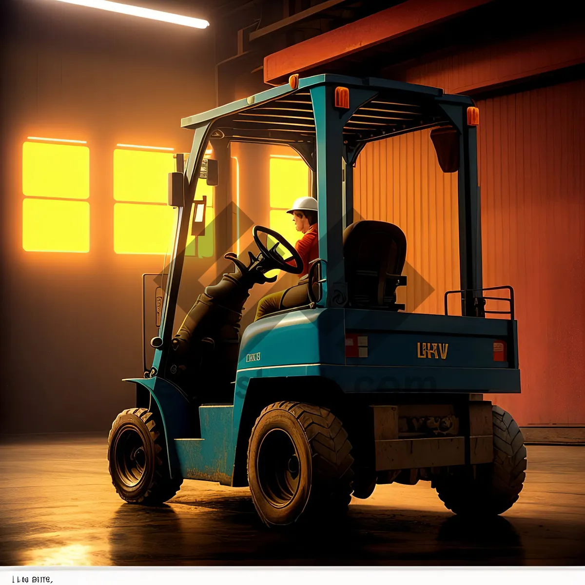 Picture of Heavy-duty Forklift Truck in Industrial Setting