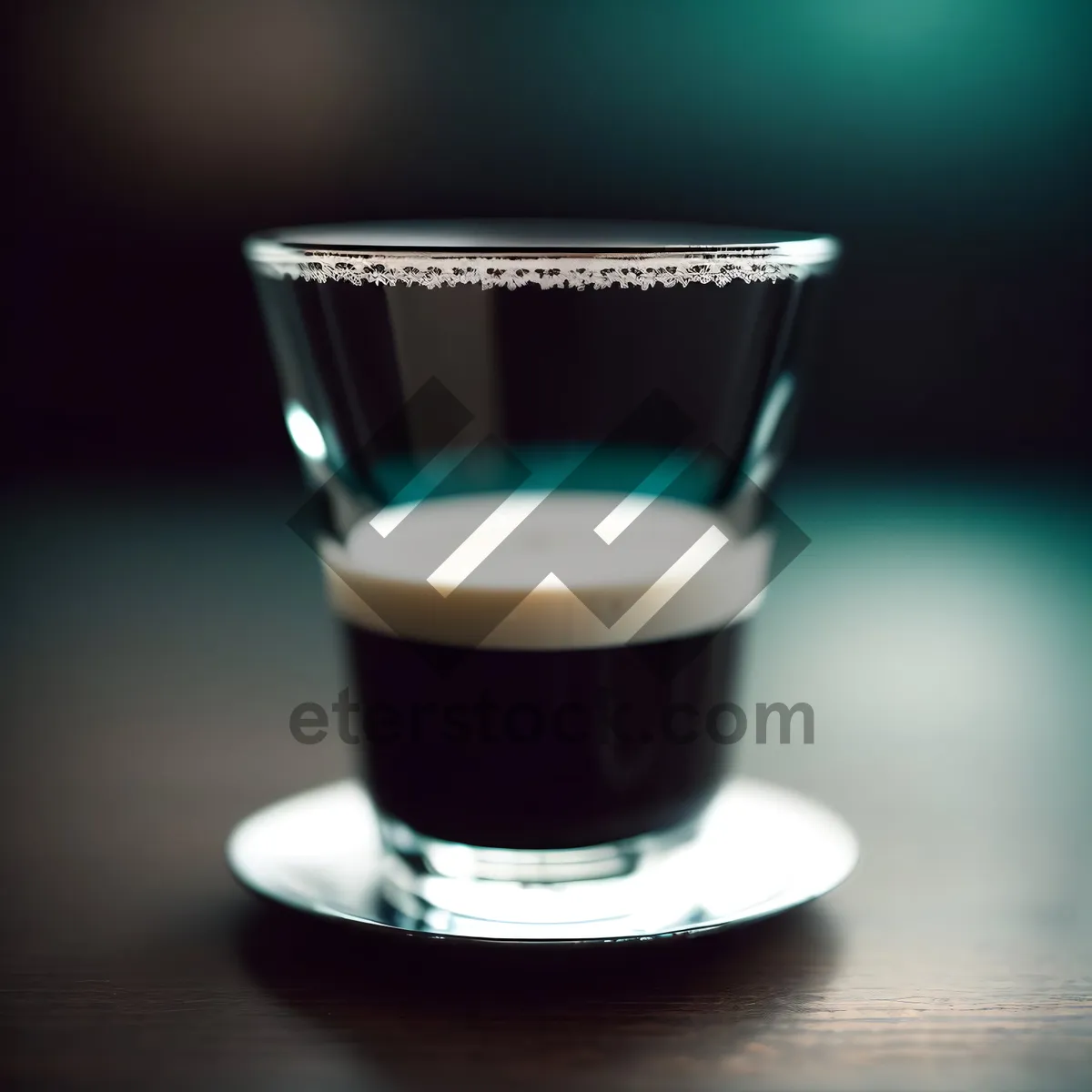 Picture of Creamy Cappuccino in Glass Mug