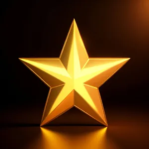 Shimmering Star Design Icon - Five-Spot Gem