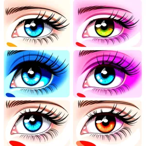 Cartoon Eyebrow Design: Artistic Set of Graphic Icons