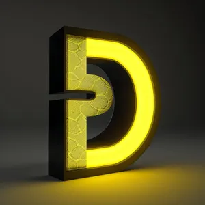 3D Security Icon with Symbolic Light Design