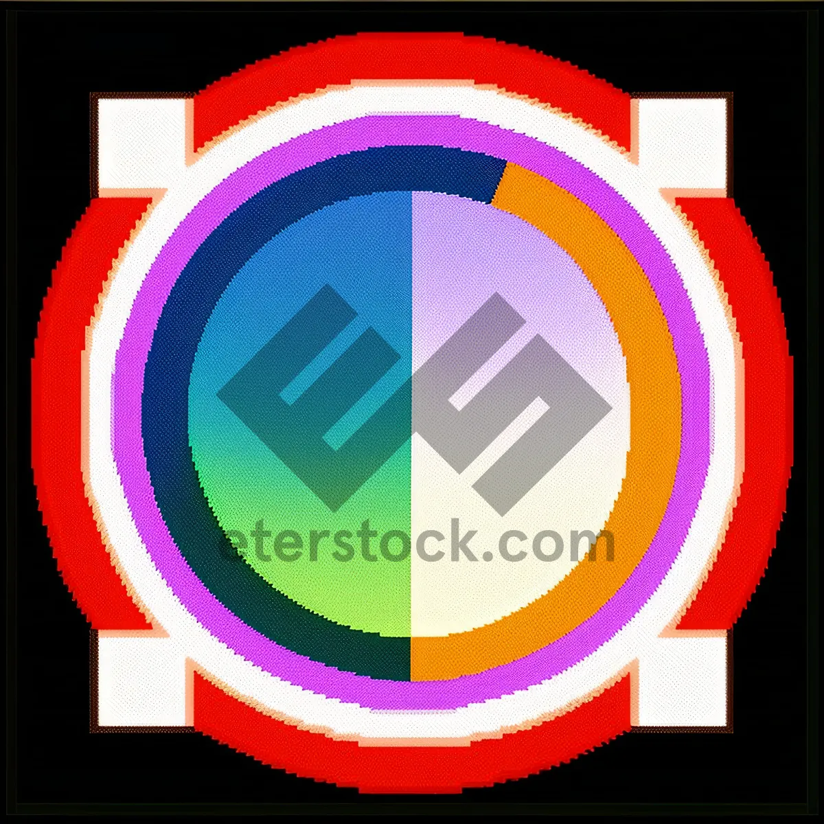 Picture of Rescue Symbol: 3D Life Preserver Icon in Circle