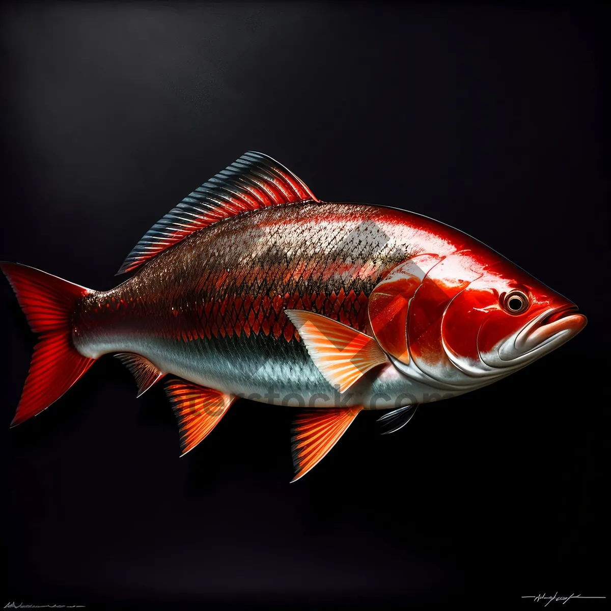 Picture of Golden Finned Snapper in Aquarium