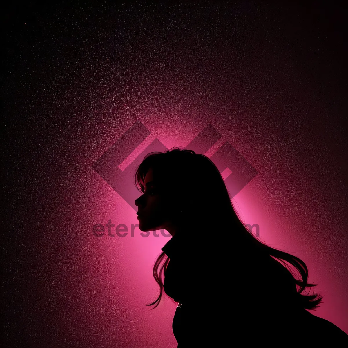 Picture of Attractive black lady in sensual studio lighting.