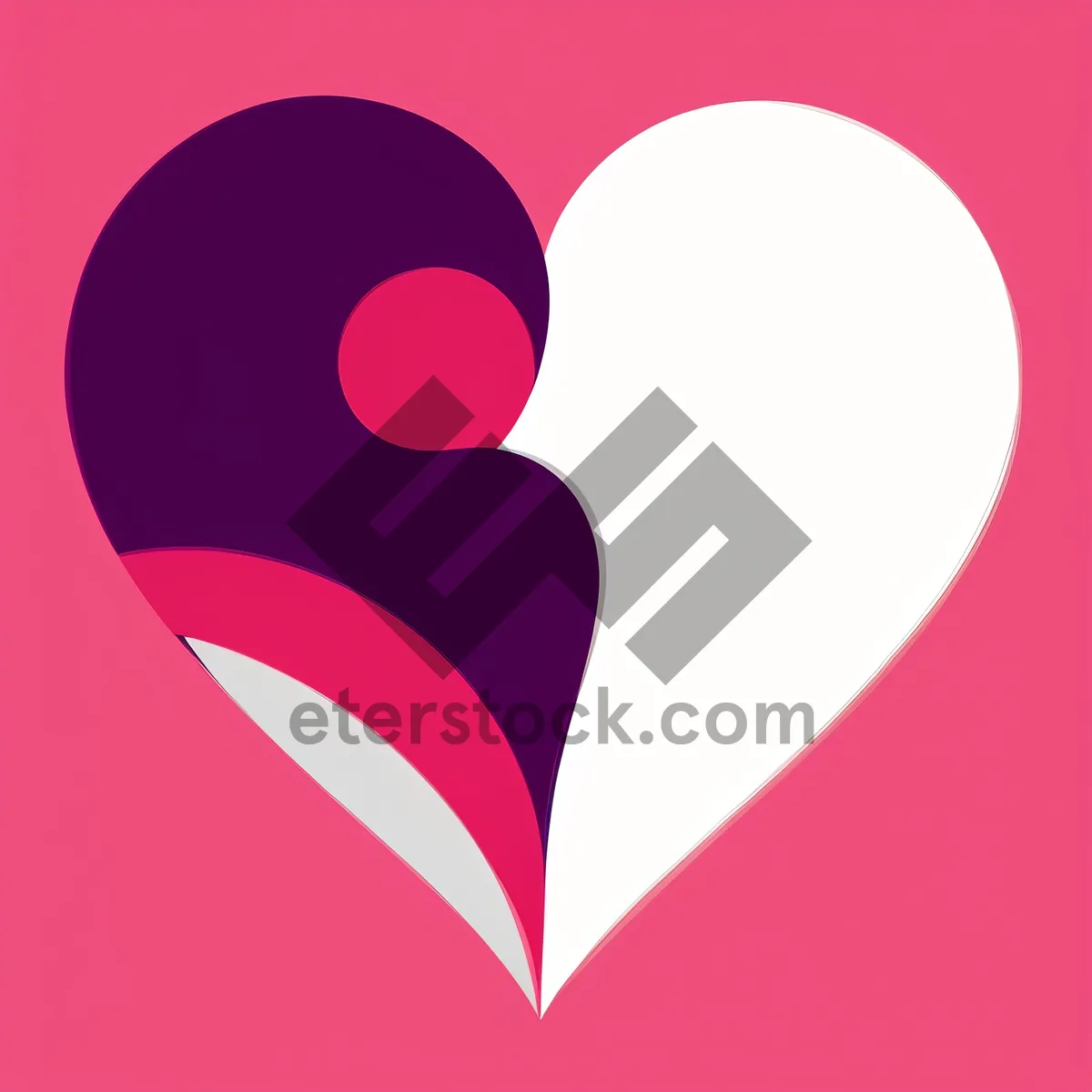 Picture of Romantic Love Hearts - Graphic Symbol for Valentine's Day