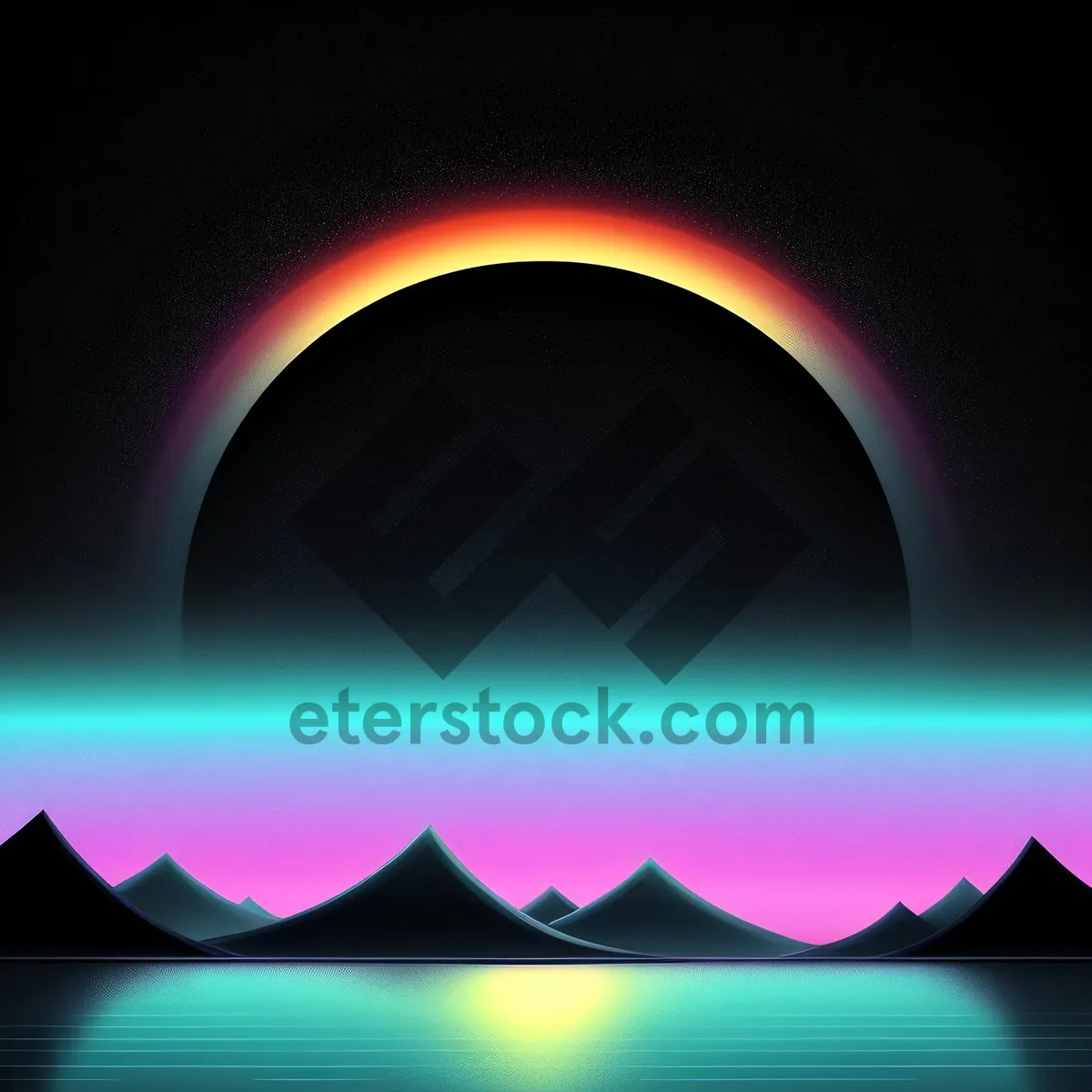 Picture of Shimmering Celestial Digital Art Wallpaper