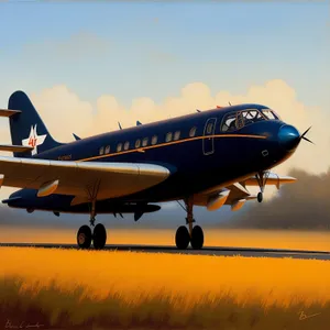 High-flying Jet Soaring through the Sky