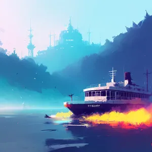 CitySkyliner: Majestic Passenger Ship Embarking on a Cruise