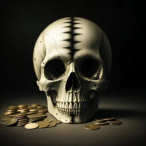 Scary Skull Mask with Poisonous Skull Design