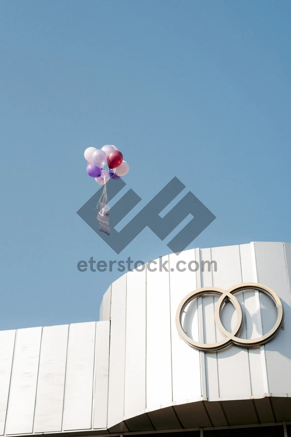 Picture of Hot air balloon parachute rescue equipment in sky sports.