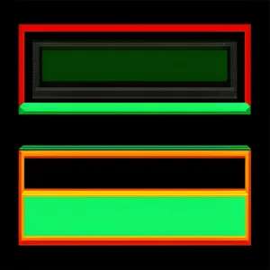 Modern Black Square Web Design Buttons