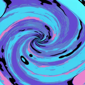 Dynamic Spiral of Colorful Curves