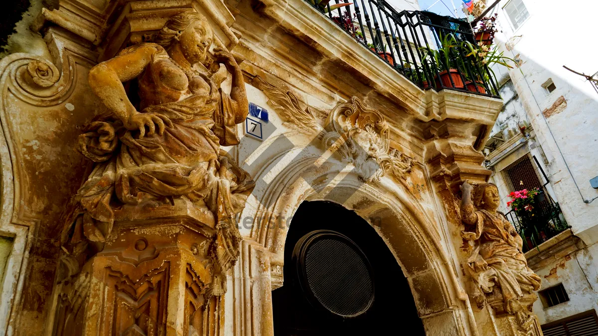 Picture of Historic Cathedral in Old City Center.