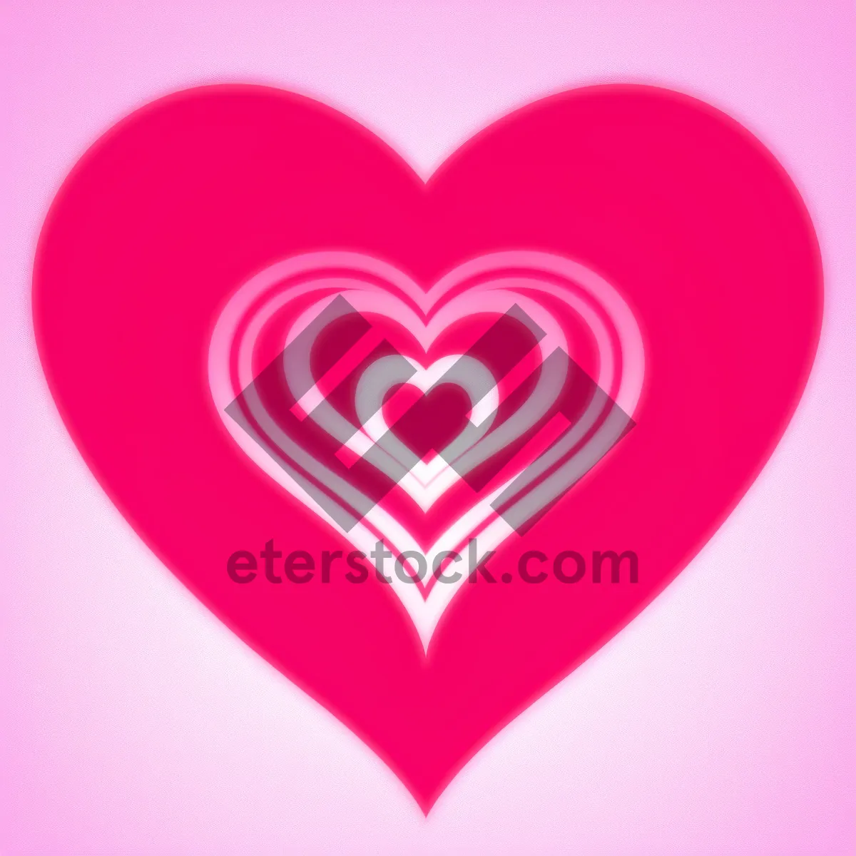 Picture of Love-filled Valentine's Day symbol in pink