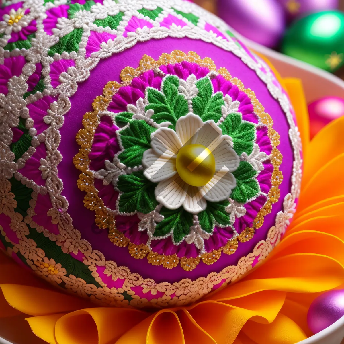 Picture of Bangle flower bursting with colorful artistry