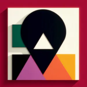 Graphic Flag Design: 3D Art Icon