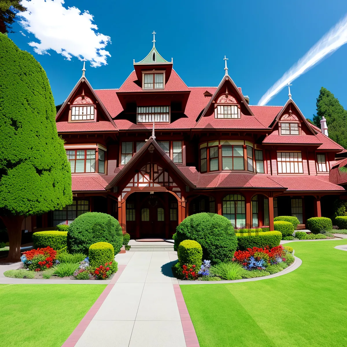 Picture of Historic Palace Residence with Tower and Sky