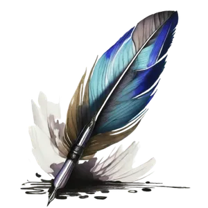 Close-up of quill pen for writing