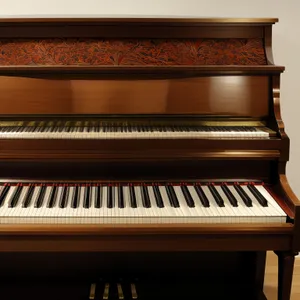 Music Keyboard Instrument with Upright Keys