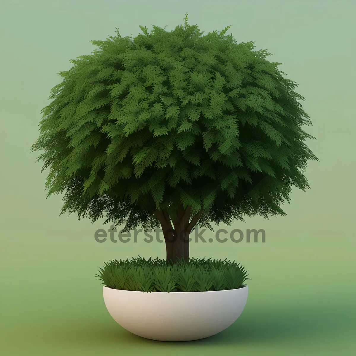 Picture of Evergreen Natural Miniature Fir Tree in Pot