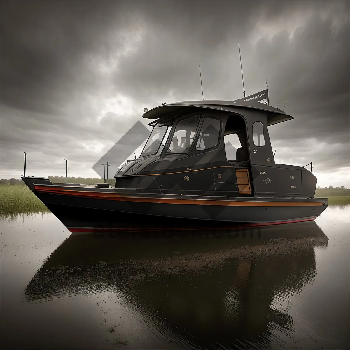 Picture of Coastal Fisherman's Nautical Craft at Marina