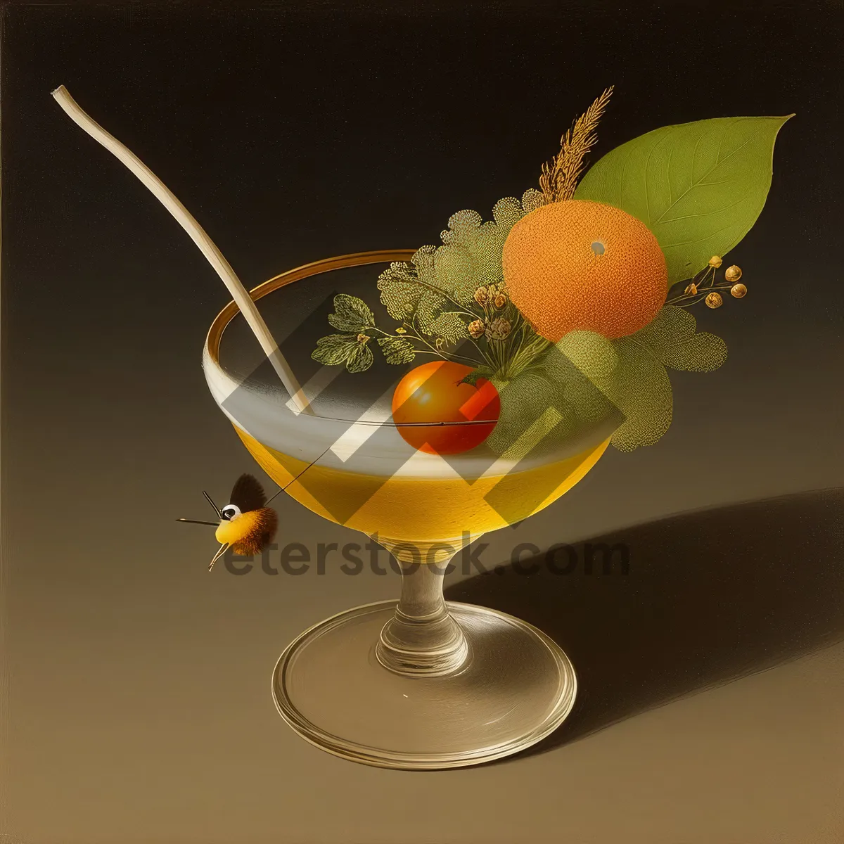 Picture of Refreshing Citrus Martini Cocktail in Glass