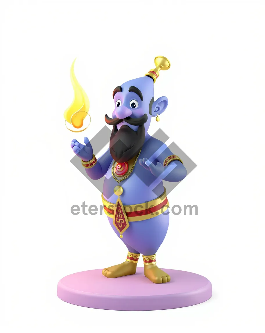 Picture of Happy Cartoon Character in Cute and Funny Drawing