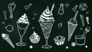 Artistic glass graphic decoration