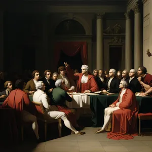 Professional businessman working in office setting.