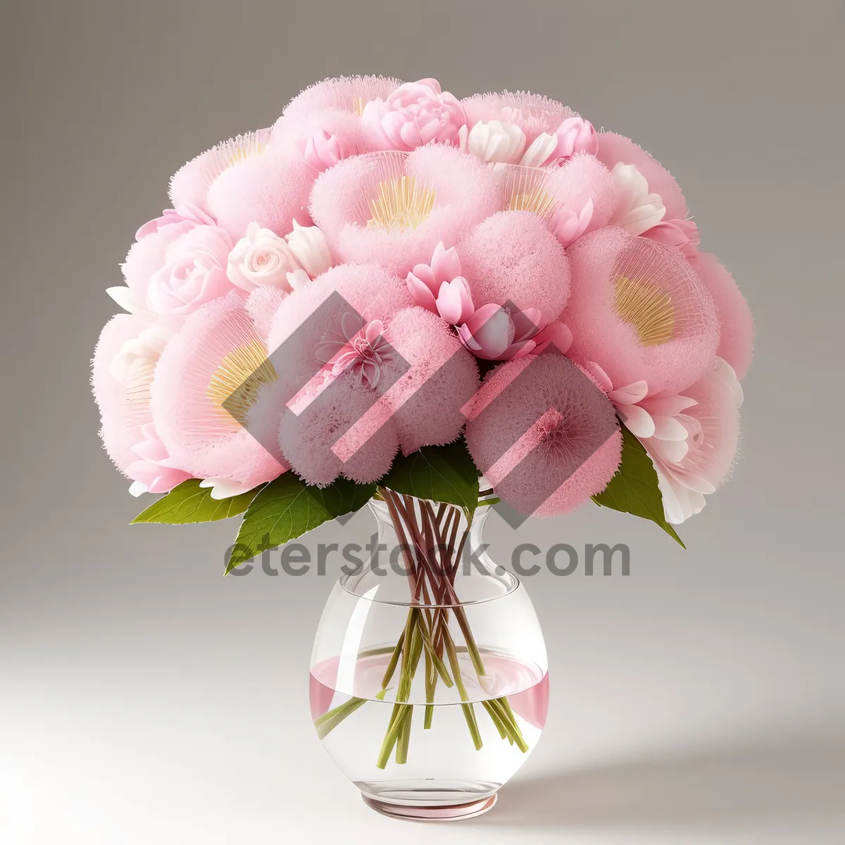 Picture of Raspberry Rose Blossom: Vibrant Summer Floral Bouquet