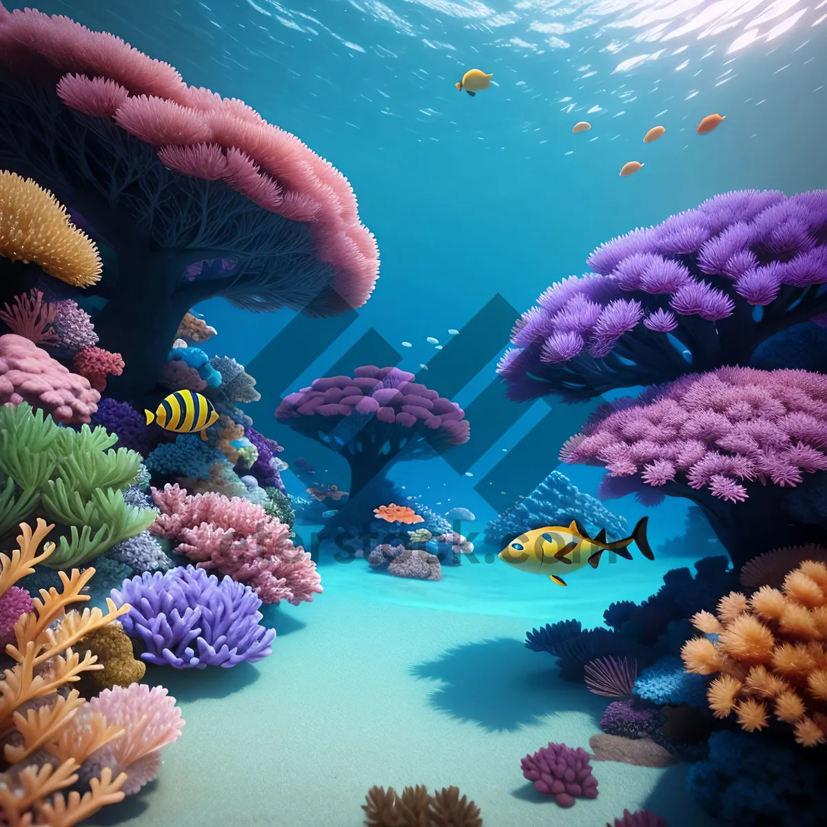 Picture of Colorful Reef Life under the Sun