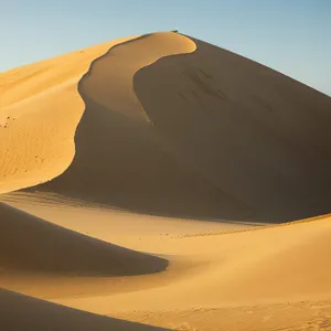 Sunny Dune Adventure in Morocco's Arid Landscape