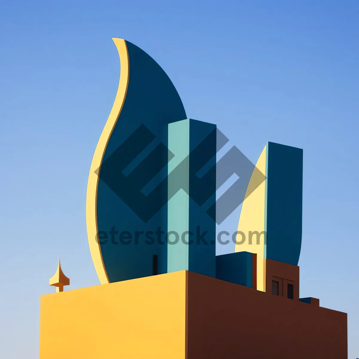 Picture of Trendy 3D business growth chart icon