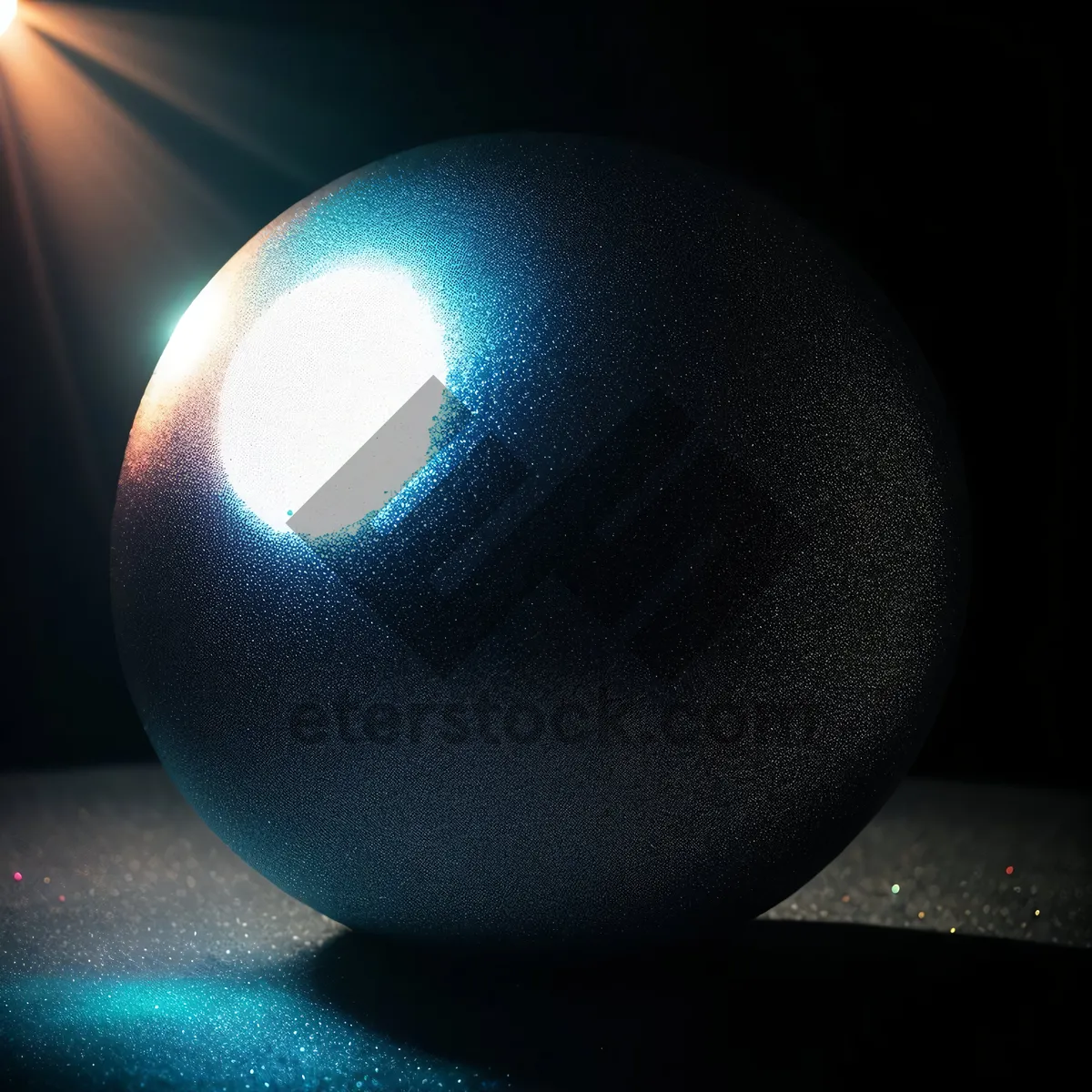 Picture of 3D Space Lamp: Celestial Black Globe with Trackball