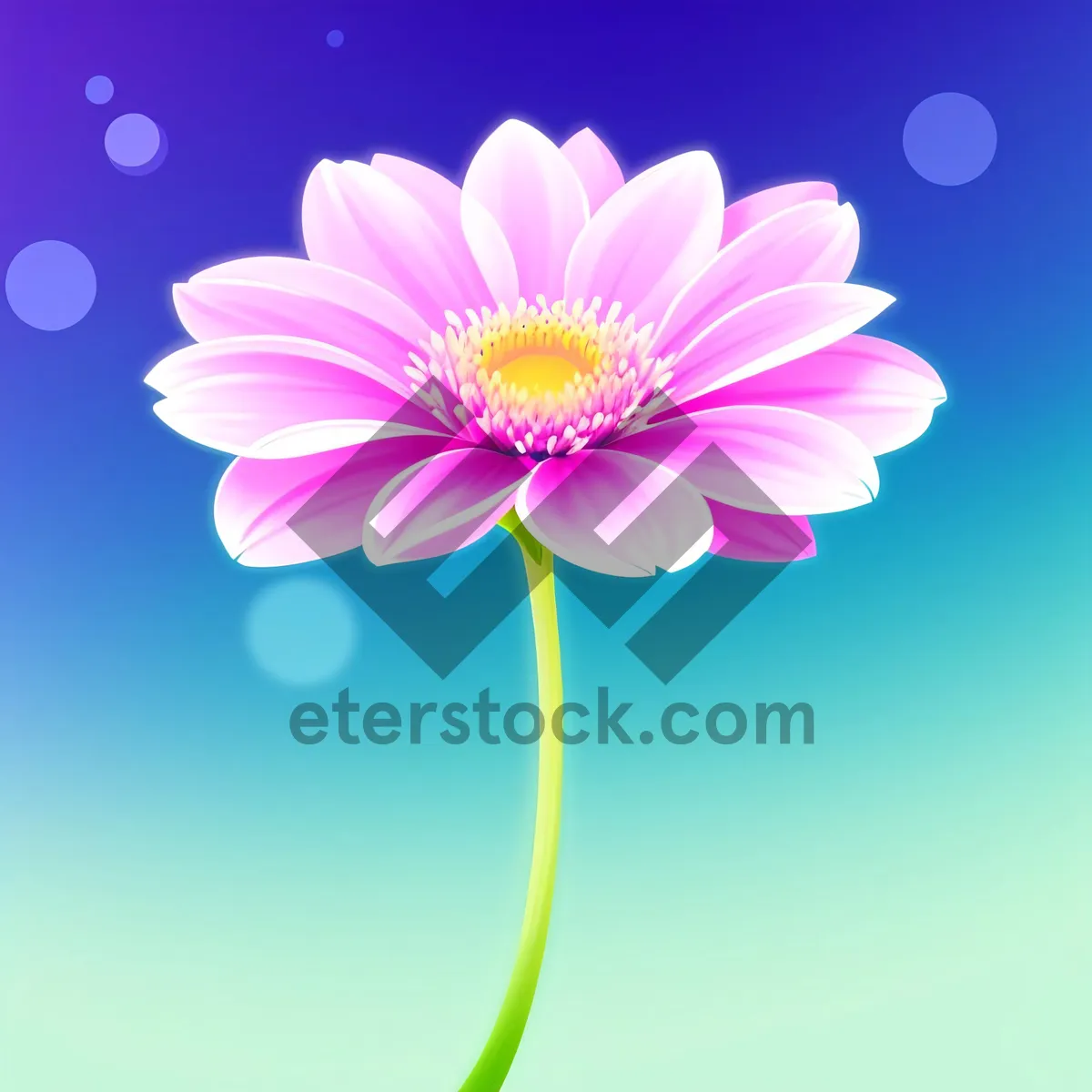 Picture of Pink Lotus Blossom: Floral Art Design for Summer Decoration