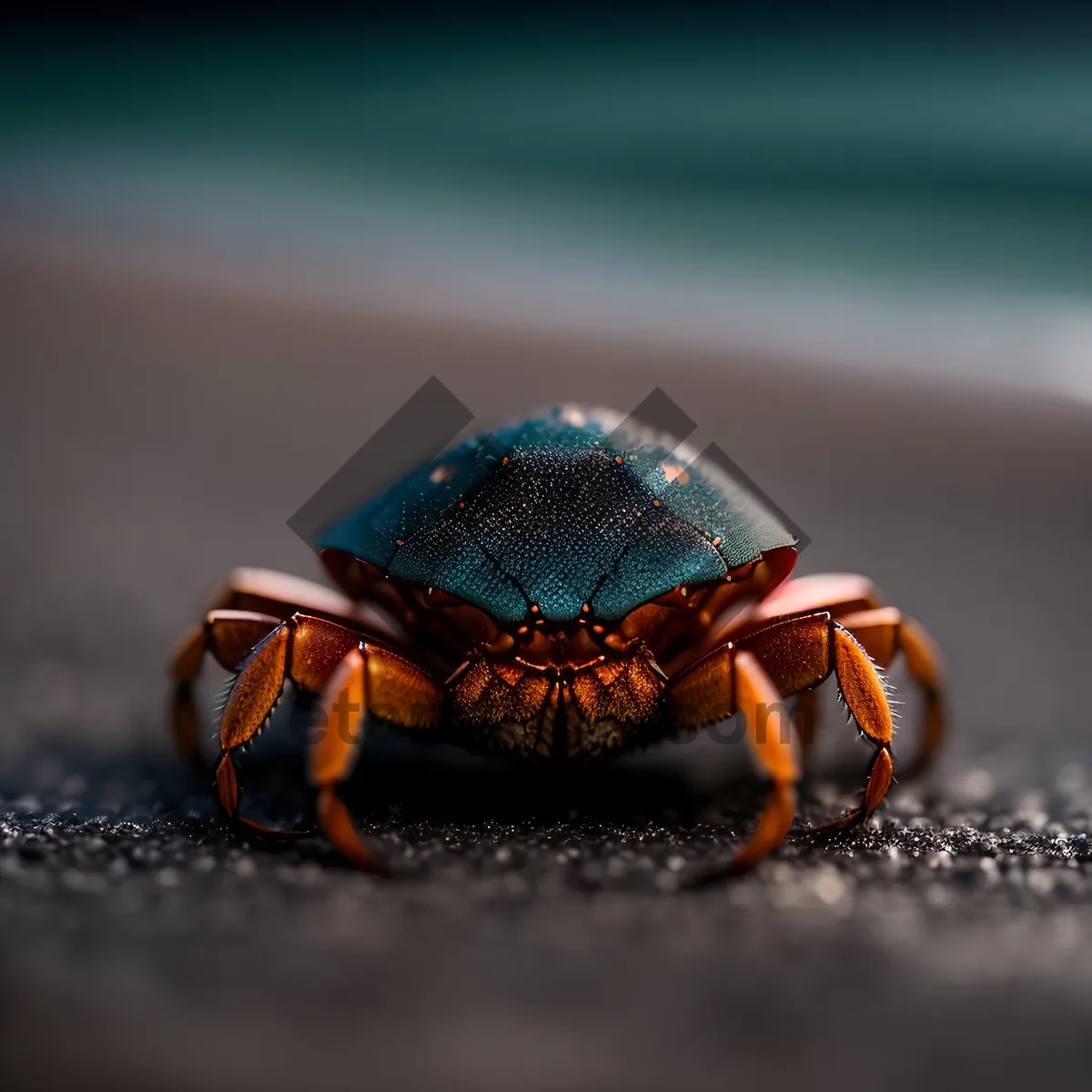 Picture of Rock Crab Close-Up: Majestic Crustacean in Detail