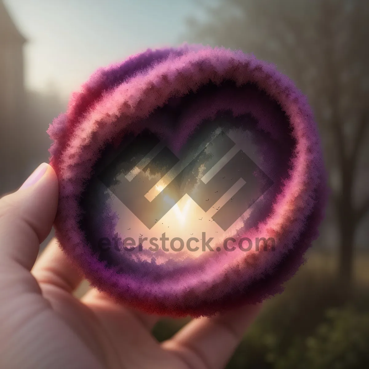 Picture of Close-up magnifier on hand glass