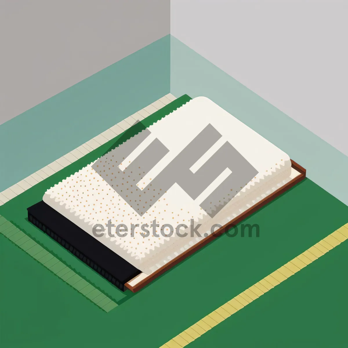 Picture of Blank Notebook Paper with Envelope Reminder Business Office