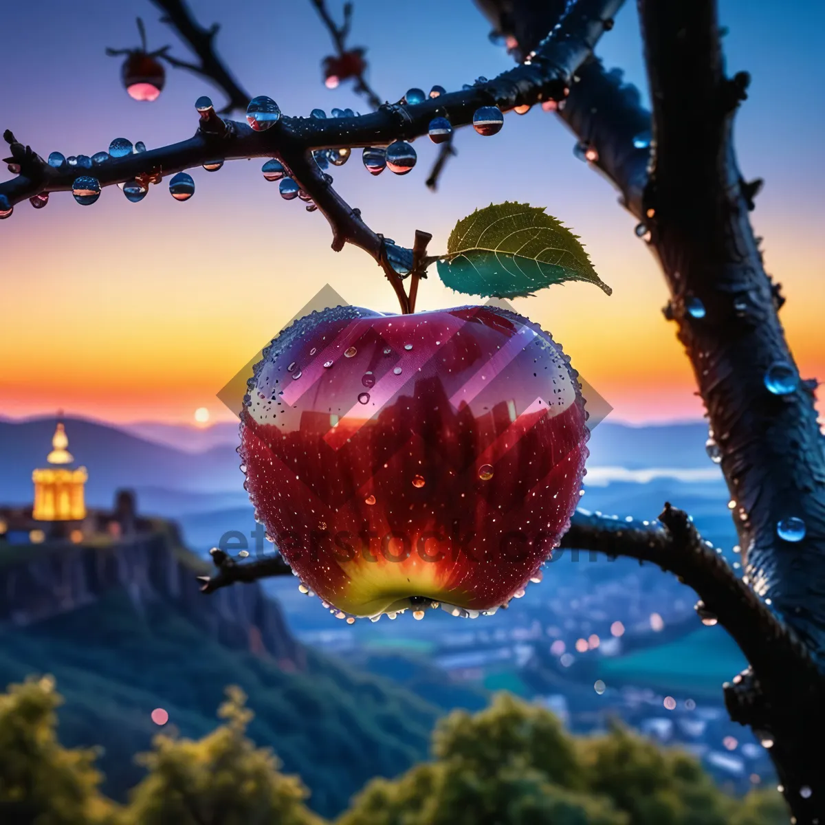 Picture of Fresh and Juicy Red Delicious Empire Apple