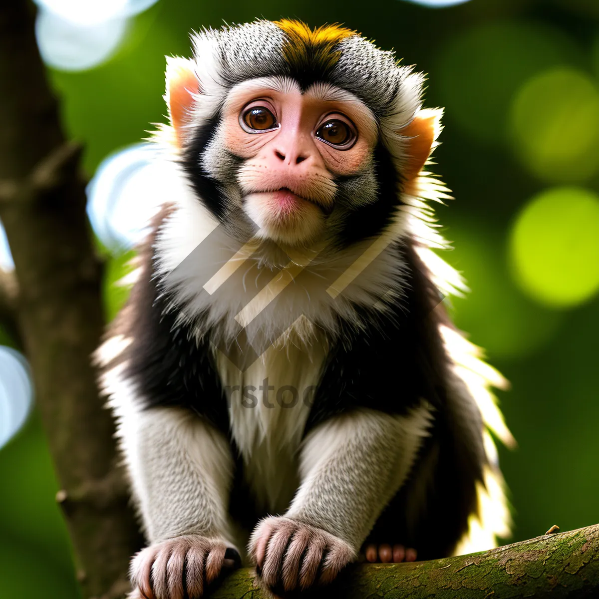 Picture of Cute Primate in the Jungle