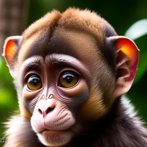 Endangered Orangutan in Jungle Habitat
