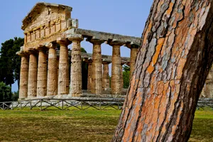 Roman Temple in Historic City Ruins