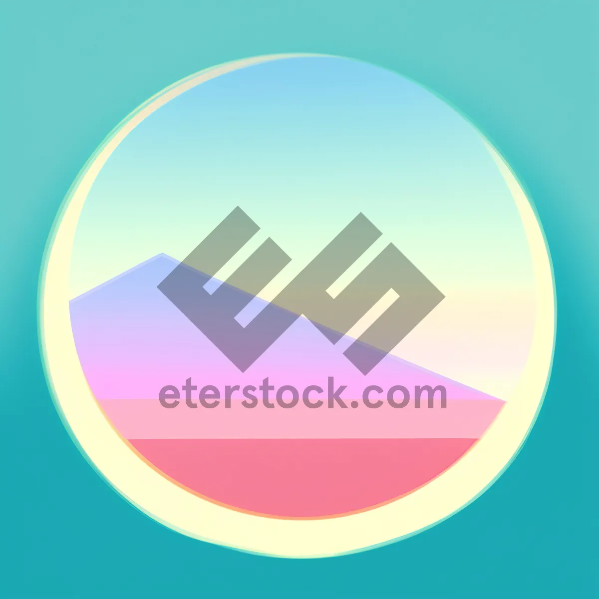 Picture of Shiny Round Button Set with Glossy Gradient Design