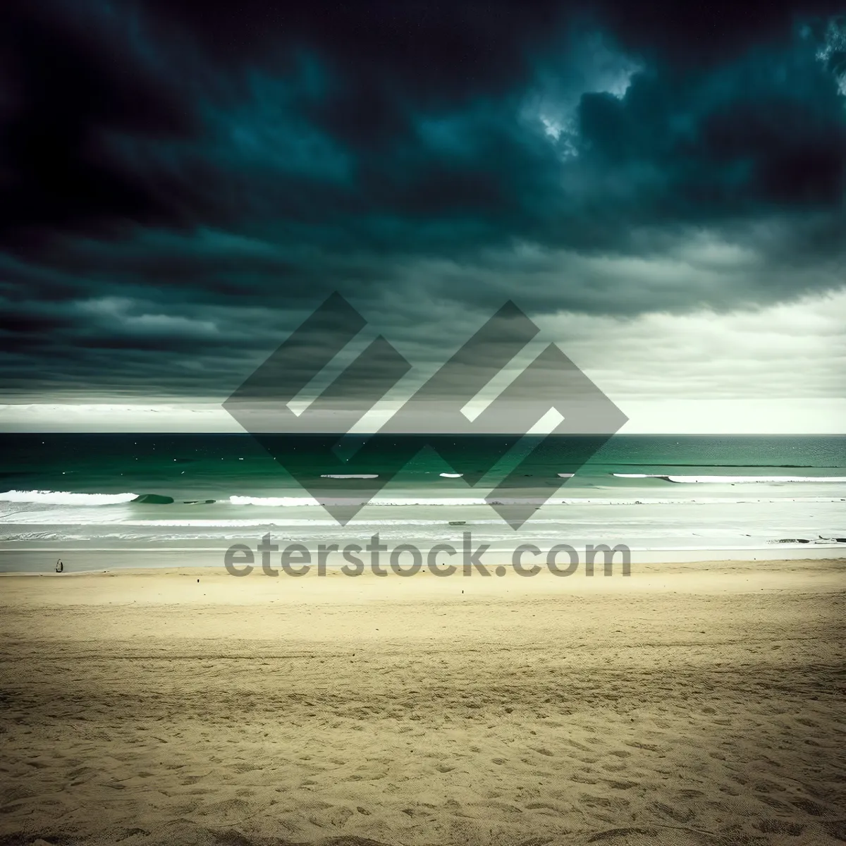 Picture of Seaside Serenity: A Tranquil Beachscape with Turquoise Waters