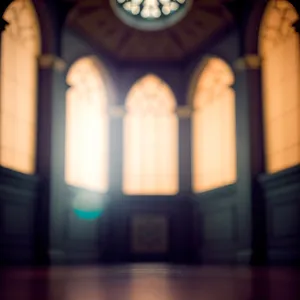 Ancient Catholic Cathedral with Ornate Interior