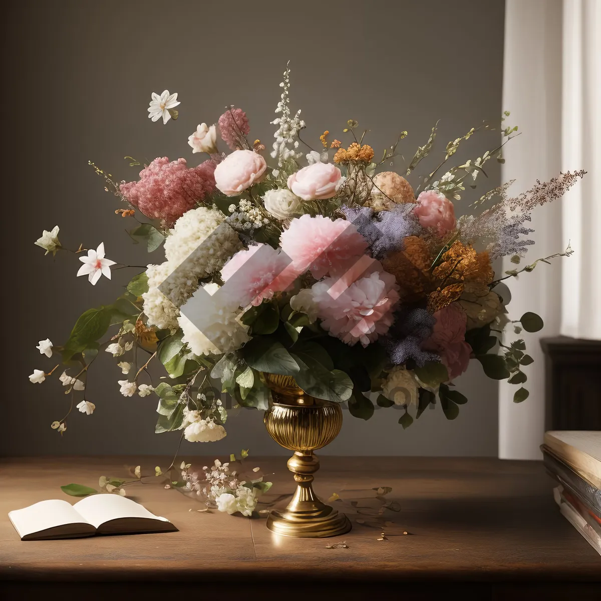 Picture of Blossoming Chandelier Embraces Spring's Floral Splendor