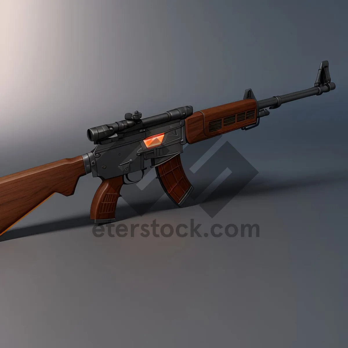 Picture of Modern Assault Rifle for Military Use