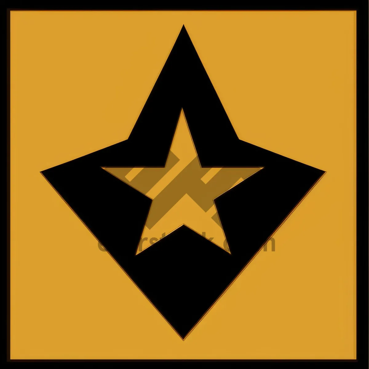 Picture of Five-Star Symbolic Heraldry Design Icon